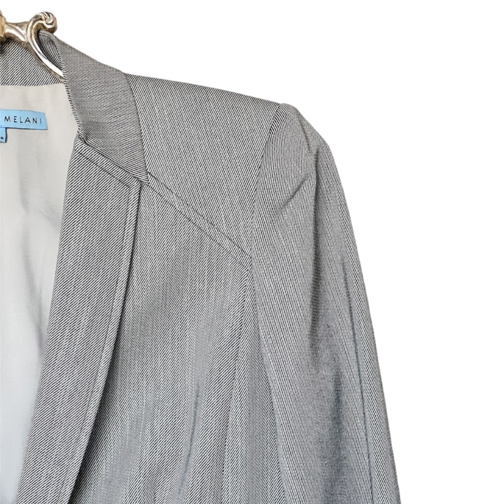 Antonio Melani Gray Single Button Fitted Blazer S… - image 3